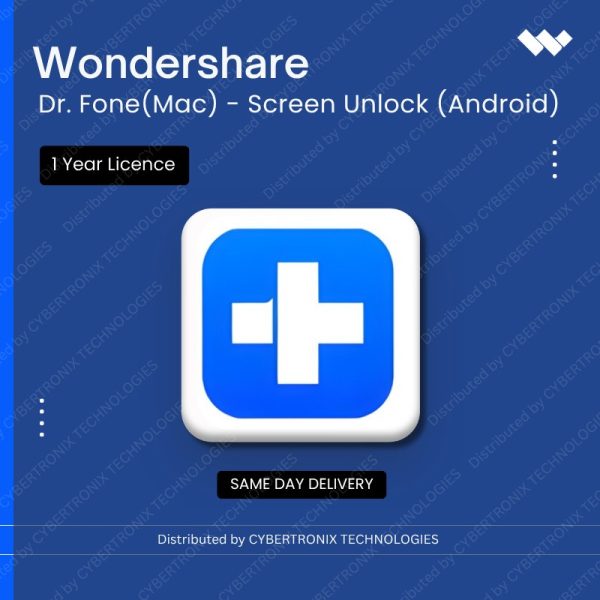 Wondershare Dr.Fone (Mac) - Screen Unlock (Android) |1 Year | Digital License | Same Day Delivery