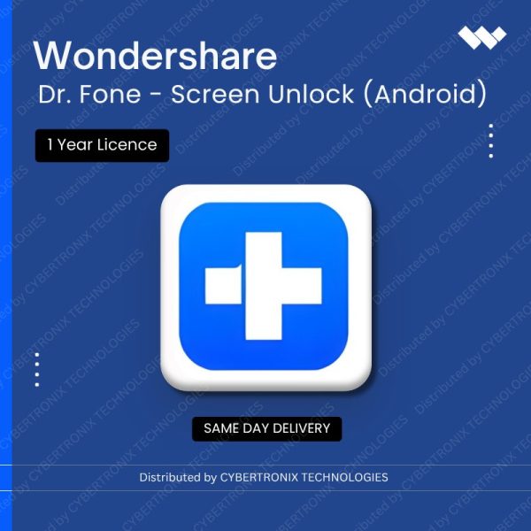 Wondershare Dr.Fone - Screen Unlock (Android) |1 Year | Digital License | Same Day Delivery